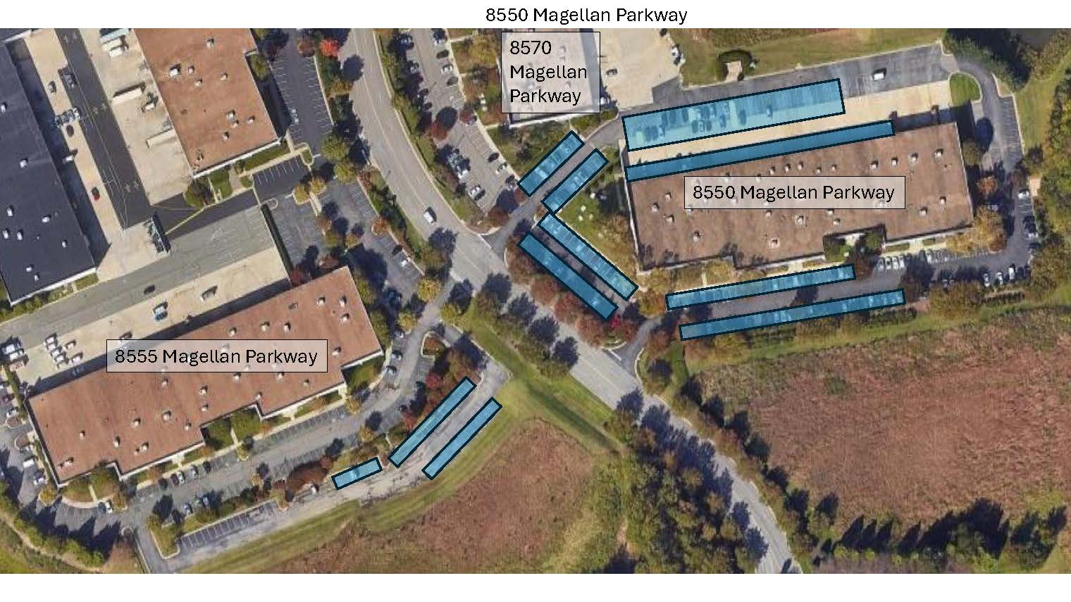 Available parking around the campus