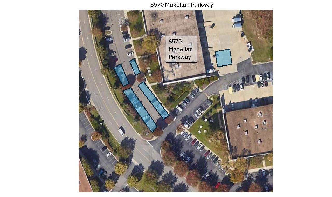 Available parking around the campus