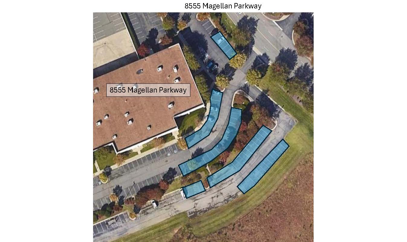 Available parking around the campus