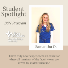 Student Spotlight: Samantha O.