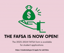 2023-2024 FAFSA Is Open
